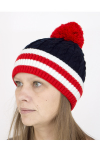 Шапочка RAY Флаг бубон, темно-синий