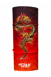 Труба-маска RAY принт DRAGON оранжевый