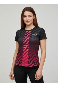 Футболка RAY (Woman) принт тигр розовый/розовый
