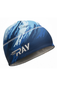 Шапочка RAY модель RACE материал термо-бифлекс, голубой, принт 