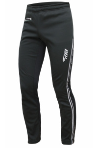 Брюки беговые RAY WS модель ACTIVE (UNI) черный светоотражающая  молния 