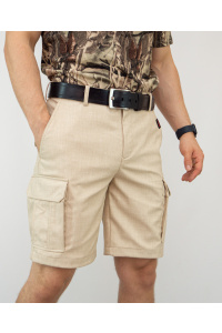 Шорты RAY (Men) Military бежевый, светло-бежевая молния