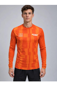Лонгслив RAY (Men)  принт Янтарный пиксель