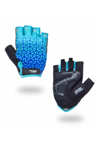 Велосипедные перчатки с короткими пальцами черный/синий