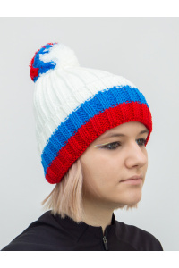 Шапочка RAY вязанная Сибирь, белый