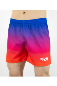 Шорты  RAY укороченные (MEN), без подтрусников, принт Градиент 1