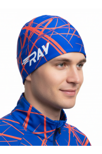 Шапочка RAY модель RACE материал термо-бифлекс синий, принт