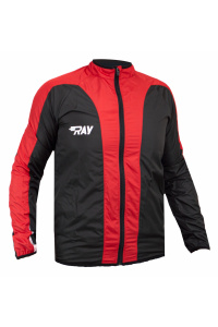 Ветровка RAY модель 2  (UNI) черный/красный