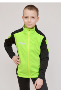 Куртка разминочная RAY WS модель PRO RACE (Kids) лимонный/черный