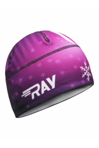Шапочка RAY модель RACE материал термо-бифлекс снежинка фиолетовый