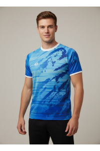Футболка RAY (Men) принт голубой