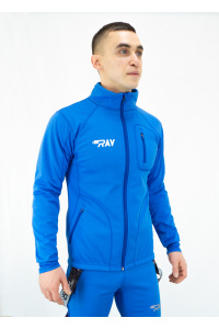 Куртка разминочная RAY WS модель STAR (UNI) василек/василек молния 