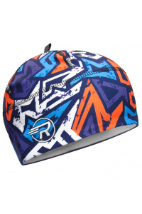 Шапочка RAY модель RACE материал термо-бифлекс оранжевый/голубой