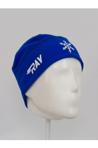 Шапочка RAY модель RACE материал термо-бифлекс, синий/белый лого