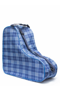 Сумка RAY для коньков и роликовых коньков, Клетка голубая 