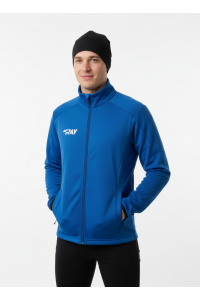 Куртка разминочная RAY WS модель RACE (UNI) синий/синий, молния синий