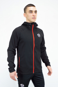 Ветровка RAY Sprint (Men) черный, красная молния