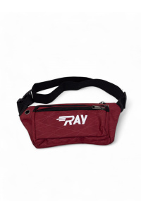 Сумка поясная RAY объемная бордовый