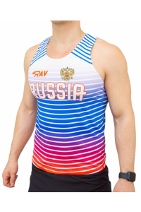 Майка спортивная RAY (Men) Blue Snark, синий градиент