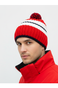 Шапочка RAY вязанная Арктика, красный/темно синий
