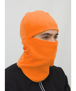 Маска ветрозащитная (шлем) флис цветной оранжевый