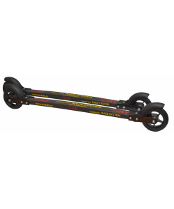 Лыжероллеры коньковые RAY Сarbon Skate колесо каучук (№3) 100х24 мм, средняя скорость рез с коробкой