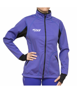 Куртка разминочная RAY WS модель STAR (Woman) фиолетовый/черный 