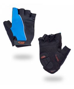 Велосипедные перчатки с короткими пальцами черный/синий