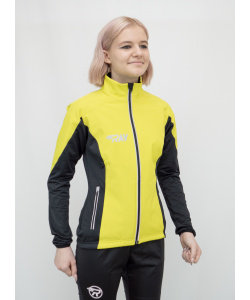 Куртка разминочная RAY WS модель PRO RACE (Women) желтый/черный с/о молния