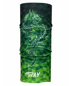 Труба-маска RAY принт DRAGON зеленый