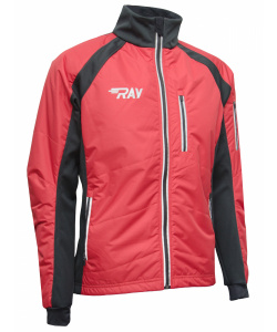 Куртка утеплённая туристическая  RAY  WS модель OUTDOOR (UNI) бордовый/черный
