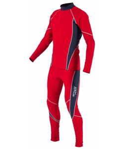 Комбинезон лыжный гоночный RAY модель STAR (UNI) красный/тёмно синий 