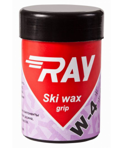 Мазь лыжная RAY W-4 0-2°C синтетическая светло-фиолетовая (35г)