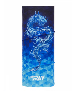 Труба-маска RAY принт DRAGON голубой