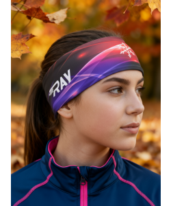 Повязка трикотажная принт RAY радуга, принт