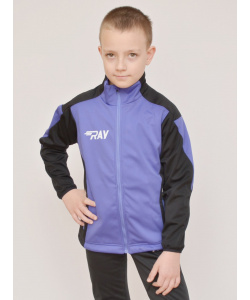 Куртка разминочная RAY WS модель RACE (Kids) фиолетовый/черный 