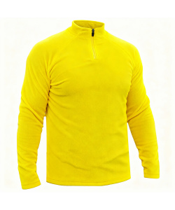 Лонгслив RAY (Men) воротник стойка флис, желтый