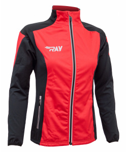 Куртка разминочная RAY WS модель PRO RACE (Woman) красный/черный