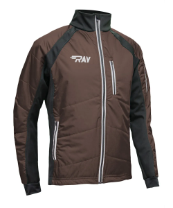 Куртка утеплённая туристическая  RAY  WS модель OUTDOOR (UNI) шоколад/чёрный, с/о