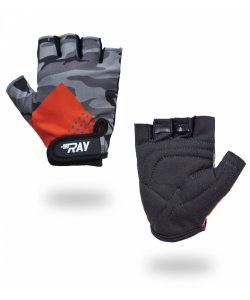 Велосипедные перчатки с короткими пальцами черный/красный