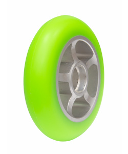 Колесо для коньковых лыжероллеров полиуретан, зеленый 100х24мм., средняя скорость