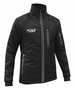 Куртка утеплённая туристическая  RAY  WS модель OUTDOOR (UNI) чёрный светоотражающая молния