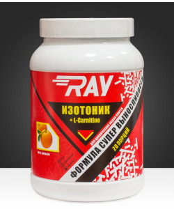 Изотоник RAY + L-carnitine (выносливость + жиросжигание) 1000 гр. банка