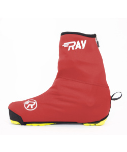 Чехол на ботинки BootCover RAY (UNI) красный, лого с/о