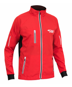 Куртка беговая RAY SPORT (летняя) красный/черный