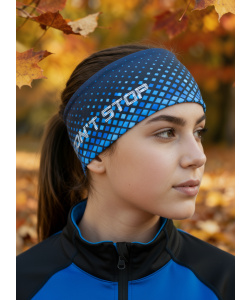 Повязка трикотажная принт RAY Вектор 1 синий