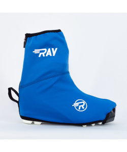 Чехол на ботинки BootCover RAY (UNI) синий, лого белый, черная молния