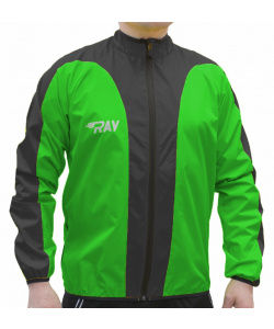 Ветровка RAY модель 2  (UNI) зеленый/черный