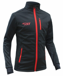 Куртка разминочная RAY WS модель FAVORIT (Men) черный/черный 