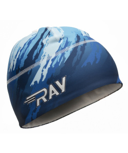 Шапочка RAY модель RACE материал термо-бифлекс, голубой, принт 